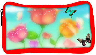 

Snoogg Eco Friendly Canvas Sparkling Roses And Butterflies 2700 Student Pen Pencil Case Coin Purse Pouch Cosmetic Makeup Bag (RED) Pouch(Multicolor)