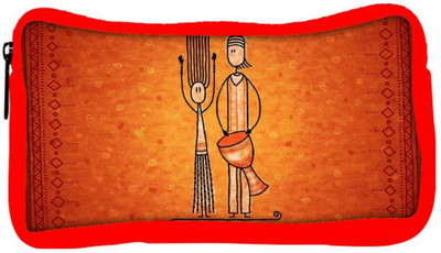 

Snoogg Eco Friendly Canvas Banjo Man Designer Student Pen Pencil Case Coin Purse Pouch Cosmetic Makeup Bag (RED) Pouch(Multicolor)