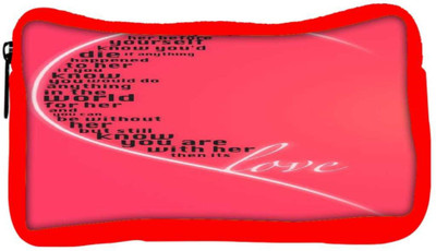 

Snoogg Eco Friendly Canvas Valentines Day Girly Love Designer Student Pen Pencil Case Coin Purse Pouch Cosmetic Makeup Bag (RED) Pouch(Multicolor)