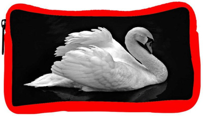 

Snoogg Eco Friendly Canvas White Swan Designer Student Pen Pencil Case Coin Purse Pouch Cosmetic Makeup Bag (RED) Pouch(Multicolor)