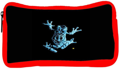 

Snoogg Eco Friendly Canvas Frog On My Phone Student Pen Pencil Case Coin Purse Pouch Cosmetic Makeup Bag (RED) Pouch(Multicolor)