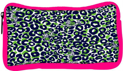 

Snoogg Eco Friendly Canvas Leopard Print Student Pen Pencil Case Coin Purse Pouch Cosmetic Makeup Bag (PINK) Pouch(Multicolor)
