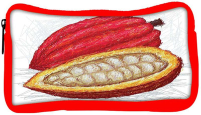 

Snoogg Eco Friendly Canvas Cacao Pod Open Student Pen Pencil Case Coin Purse Pouch Cosmetic Makeup Bag (RED) Pouch(Multicolor)