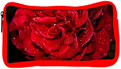 

Snoogg Eco Friendly Canvas Water On Red Rose Designer Student Pen Pencil Case Coin Purse Pouch Cosmetic Makeup Bag (RED) Pouch(Multicolor)