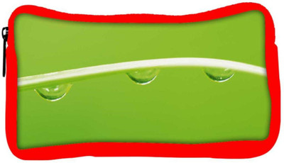 

Snoogg Eco Friendly Canvas Dew Drops Designer Student Pen Pencil Case Coin Purse Pouch Cosmetic Makeup Bag (RED) Pouch(Multicolor)