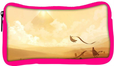 

Snoogg Eco Friendly Canvas Journey In Desert Designer Student Pen Pencil Case Coin Purse Pouch Cosmetic Makeup Bag (PINK) Pouch(Multicolor)