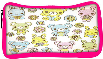 

Snoogg Eco Friendly Canvas Hand Drawn Teddy Bear Student Pen Pencil Case Coin Purse Pouch Cosmetic Makeup Bag (PINK) Pouch(Multicolor)