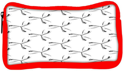 

Snoogg Eco Friendly Canvas Grey Petals Designer Student Pen Pencil Case Coin Purse Pouch Cosmetic Makeup Bag (RED) Pouch(Multicolor)
