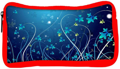 

Snoogg Eco Friendly Canvas Blue Petals Designer Student Pen Pencil Case Coin Purse Pouch Cosmetic Makeup Bag (RED) Pouch(Multicolor)