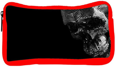 

Snoogg Eco Friendly Canvas Skull Face Designer Student Pen Pencil Case Coin Purse Pouch Cosmetic Makeup Bag (RED) Pouch(Multicolor)