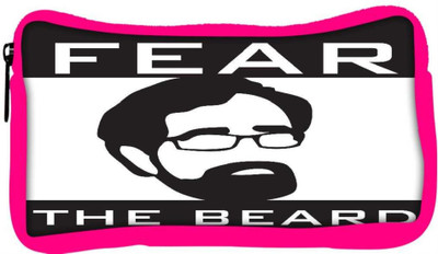 

Snoogg Eco Friendly Canvas Fear The Beard 2745 Student Pen Pencil Case Coin Purse Pouch Cosmetic Makeup Bag (PINK) Pouch(Multicolor)