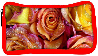 

Snoogg Eco Friendly Canvas Roses Covered In Dew Designer Student Pen Pencil Case Coin Purse Pouch Cosmetic Makeup Bag (RED) Pouch(Multicolor)