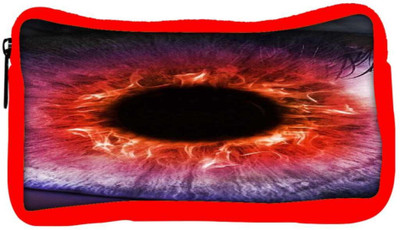 

Snoogg Eco Friendly Canvas The Eye Of The Storm Student Pen Pencil Case Coin Purse Pouch Cosmetic Makeup Bag (RED) Pouch(Multicolor)