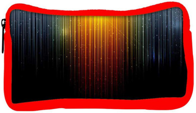 

Snoogg Eco Friendly Canvas Sparkling Lights Designer Student Pen Pencil Case Coin Purse Pouch Cosmetic Makeup Bag (RED) Pouch(Multicolor)