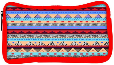 

Snoogg Eco Friendly Canvas Loud Aztec Student Pen Pencil Case Coin Purse Pouch Cosmetic Makeup Bag (RED) Pouch(Multicolor)