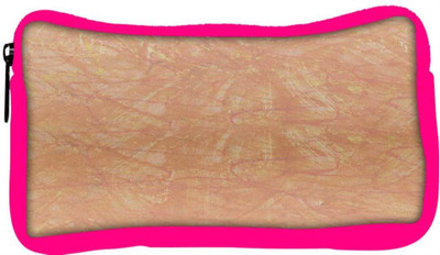 

Snoogg Eco Friendly Canvas Wall Stickers Designer Student Pen Pencil Case Coin Purse Pouch Cosmetic Makeup Bag (PINK) Pouch(Multicolor)