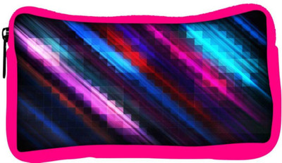 

Snoogg Eco Friendly Canvas Squares And Lines Designer Student Pen Pencil Case Coin Purse Pouch Cosmetic Makeup Bag (PINK) Pouch(Multicolor)