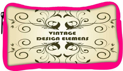 

Snoogg Eco Friendly Canvas Floral Background Student Pen Pencil Case Coin Purse Pouch Cosmetic Makeup Bag (PINK) Pouch(Multicolor)