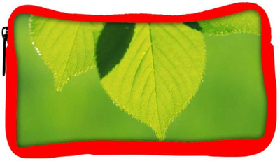 

Snoogg Eco Friendly Canvas Leave Dew Drop Designer Student Pen Pencil Case Coin Purse Pouch Cosmetic Makeup Bag (RED) Pouch(Multicolor)