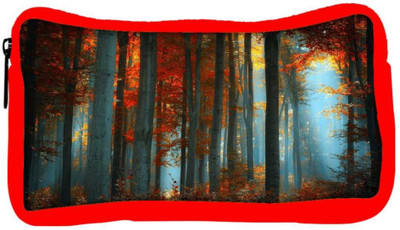

Snoogg Eco Friendly Canvas Abstract Red Forest Designer Student Pen Pencil Case Coin Purse Pouch Cosmetic Makeup Bag (RED) Pouch(Multicolor)