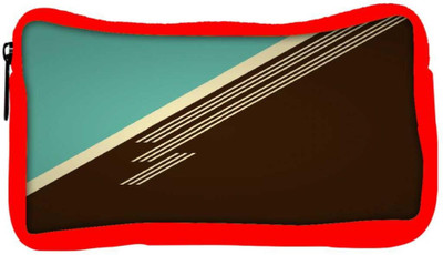 

Snoogg Eco Friendly Canvas Brown Lines Designer Student Pen Pencil Case Coin Purse Pouch Cosmetic Makeup Bag (RED) Pouch(Multicolor)
