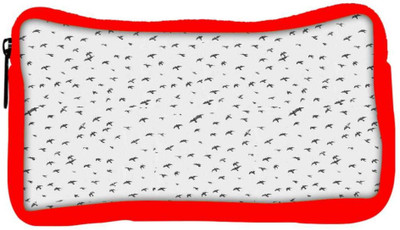 

Snoogg Eco Friendly Canvas Fly Sky Student Pen Pencil Case Coin Purse Pouch Cosmetic Makeup Bag (RED) Pouch(Multicolor)