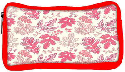 

Snoogg Eco Friendly Canvas Red Leaves Designer Student Pen Pencil Case Coin Purse Pouch Cosmetic Makeup Bag (RED) Pouch(Multicolor)