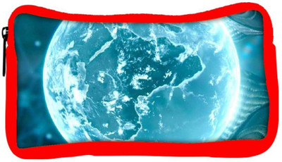 

Snoogg Eco Friendly Canvas Neon Earth Student Pen Pencil Case Coin Purse Pouch Cosmetic Makeup Bag (RED) Pouch(Multicolor)
