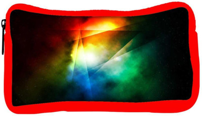 

Snoogg Eco Friendly Canvas Abstract Colorful Designer Student Pen Pencil Case Coin Purse Pouch Cosmetic Makeup Bag (RED) Pouch(Multicolor)