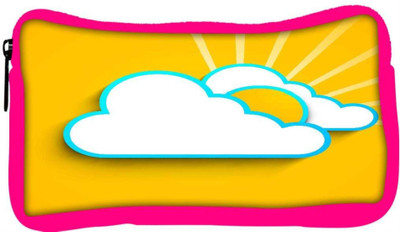 

Snoogg Eco Friendly Canvas Abstract Summer Background Student Pen Pencil Case Coin Purse Pouch Cosmetic Makeup Bag (PINK) Pouch(Multicolor)