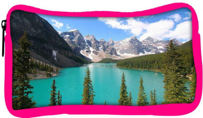 

Snoogg Eco Friendly Canvas Green River Designer Student Pen Pencil Case Coin Purse Pouch Cosmetic Makeup Bag (PINK) Pouch(Multicolor)