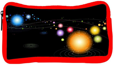 

Snoogg Eco Friendly Canvas Multicolor Sparkling Designer Student Pen Pencil Case Coin Purse Pouch Cosmetic Makeup Bag (RED) Pouch(Multicolor)