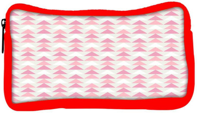 

Snoogg Eco Friendly Canvas Light Pink Triangles Designer Student Pen Pencil Case Coin Purse Pouch Cosmetic Makeup Bag (RED) Pouch(Multicolor)