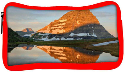 

Snoogg Eco Friendly Canvas Brown Mountain Designer Student Pen Pencil Case Coin Purse Pouch Cosmetic Makeup Bag (RED) Pouch(Multicolor)