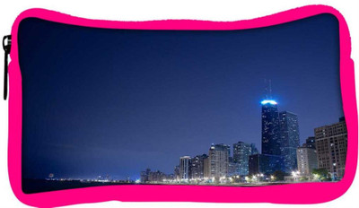 

Snoogg Eco Friendly Canvas City Lights Designer Student Pen Pencil Case Coin Purse Pouch Cosmetic Makeup Bag (PINK) Pouch(Multicolor)