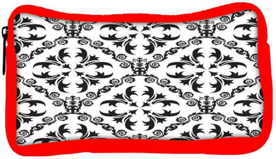 

Snoogg Eco Friendly Canvas Grey Pattern Design Designer Student Pen Pencil Case Coin Purse Pouch Cosmetic Makeup Bag (RED) Pouch(Multicolor)