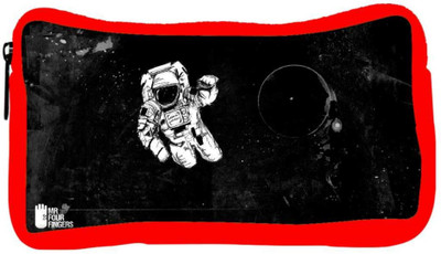 

Snoogg Eco Friendly Canvas Astronaut Designer Student Pen Pencil Case Coin Purse Pouch Cosmetic Makeup Bag (RED) Pouch(Multicolor)