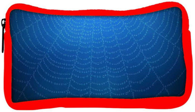 

Snoogg Eco Friendly Canvas Blue Spider Web Designer Student Pen Pencil Case Coin Purse Pouch Cosmetic Makeup Bag (RED) Pouch(Multicolor)