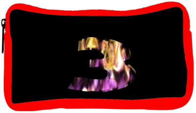 

Snoogg Eco Friendly Canvas Flaming 3D Letter Student Pen Pencil Case Coin Purse Pouch Cosmetic Makeup Bag (RED) Pouch(Multicolor)