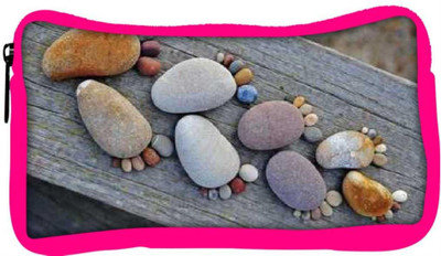 

Snoogg Eco Friendly Canvas Pebble Steps Student Pen Pencil Case Coin Purse Pouch Cosmetic Makeup Bag (PINK) Pouch(Multicolor)