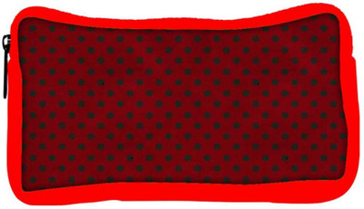 

Snoogg Eco Friendly Canvas Red_Polkadots Designer Student Pen Pencil Case Coin Purse Pouch Cosmetic Makeup Bag (RED) Pouch(Multicolor)