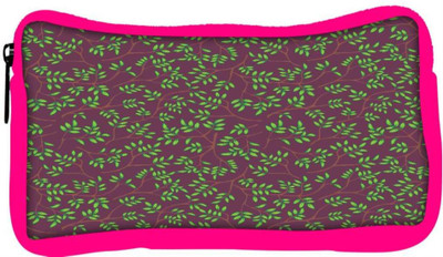 

Snoogg Eco Friendly Canvas Green Leaves Brown Pattern Designer Student Pen Pencil Case Coin Purse Pouch Cosmetic Makeup Bag (PINK) Pouch(Multicolor)
