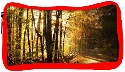 

Snoogg Eco Friendly Canvas Path In Forest Designer Student Pen Pencil Case Coin Purse Pouch Cosmetic Makeup Bag (RED) Pouch(Multicolor)