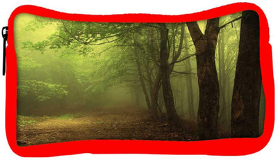 

Snoogg Eco Friendly Canvas Blurred View In Forest Designer Student Pen Pencil Case Coin Purse Pouch Cosmetic Makeup Bag (RED) Pouch(Multicolor)