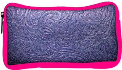 

Snoogg Eco Friendly Canvas Blue Abstract Designer Student Pen Pencil Case Coin Purse Pouch Cosmetic Makeup Bag (PINK) Pouch(Multicolor)