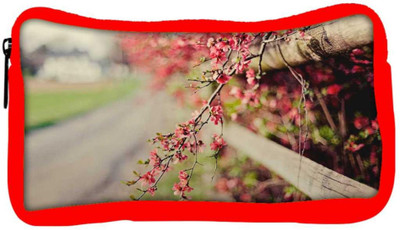 

Snoogg Eco Friendly Canvas Yellow Flower Designer Student Pen Pencil Case Coin Purse Pouch Cosmetic Makeup Bag (RED) Pouch(Multicolor)