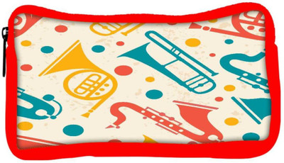 

Snoogg Eco Friendly Canvas Pipe Set Designer Student Pen Pencil Case Coin Purse Pouch Cosmetic Makeup Bag (RED) Pouch(Multicolor)
