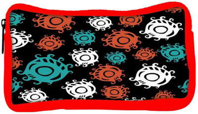 

Snoogg Eco Friendly Canvas Colorful Circles Designer Student Pen Pencil Case Coin Purse Pouch Cosmetic Makeup Bag (RED) Pouch(Multicolor)