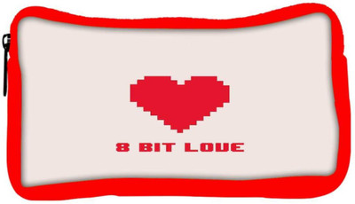 

Snoogg Eco Friendly Canvas 8 Bit Love Student Pen Pencil Case Coin Purse Pouch Cosmetic Makeup Bag (RED) Pouch(Multicolor)