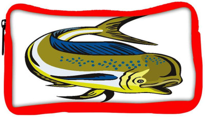 

Snoogg Eco Friendly Canvas Dorado Dolphin Fish Mahi Mahi Jumping Student Pen Pencil Case Coin Purse Pouch Cosmetic Makeup Bag (RED) Pouch(Multicolor)